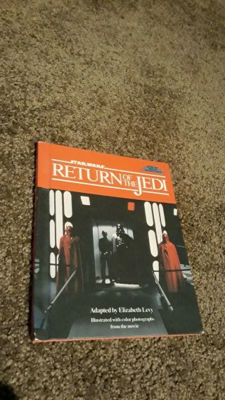 Vintage Return Of The Jedi Step - Up Movie Adventures Book From 1983