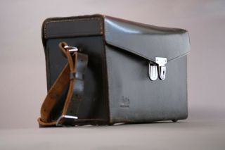 Vintage Leitz Hard Leather Leica System Case With Insert