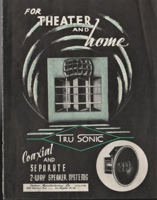 Stephens Trusonic Theater & Home Brochure - 1950 