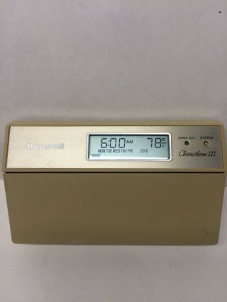 Vintage Honeywell Chronotherm Iii Digital Thermostat T8600c1162 9741