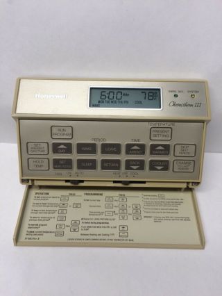 Vintage HONEYWELL Chronotherm III Digital Thermostat T8600C1162 9741 2