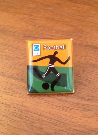 Olympic Games Athens 2004 Football Picto Badge Pin
