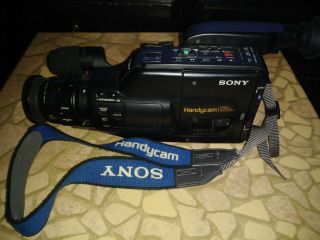 Sony Handycam Ccd F301 Video 8 Camcorder & Remote - No Battery Or Charger