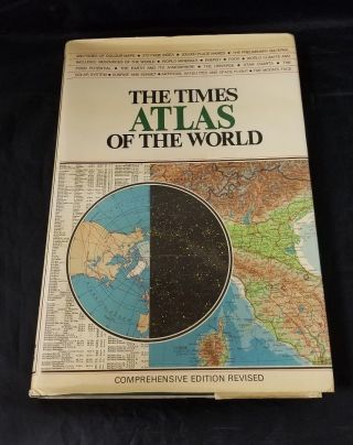 The Times Atlas Of The World Comprehensive Edition By London Times 1971 Maps