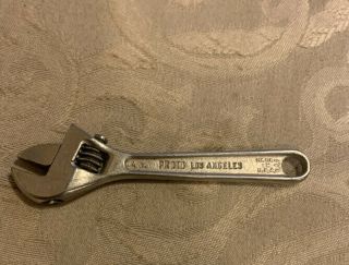 Vintage Small 4 " Proto Los Angeles Usa 704 - S Adjustable Wrench