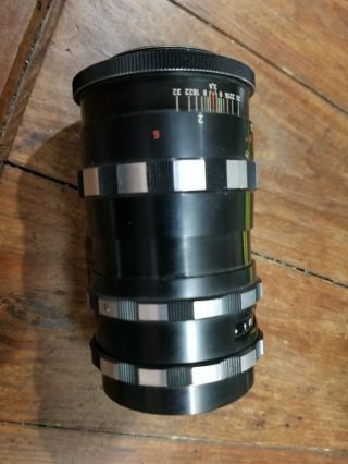 A.  Schacht Ulm R Travenar F3.  5 135mm Screw Mount Lens