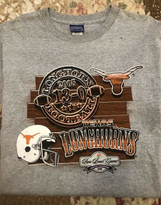 Texas Longhorns 2006 Rose Bowl T Shirt Xl