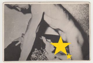 Shirtless Naked Man & Pretty Naked Woman Having Sex Porn Risque Vtg Old Photo