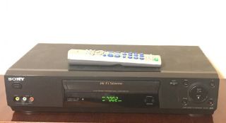 Sony Slv - N77 Hi - Fi Stereo Video Cassette Recorder Vcr Vhs Tape Player W/remote