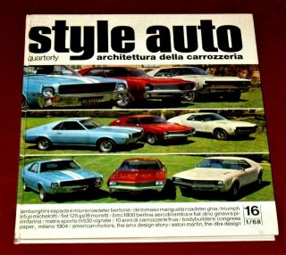 Style Auto 16 Architettura Della Carrozzeria - Hardbound 1968 - English Ed