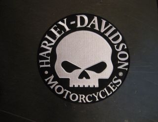 Harley Davidson Reflective Willie G Skull Patch