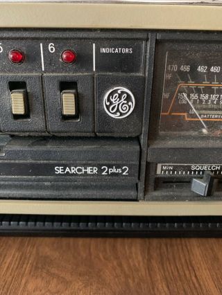 Vintage Ge General Electric Searcher Am/fm Scanner Radio Model 7 - 2975a