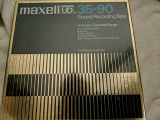 Maxwell Ud Ultra Dash Dynamic 35 - 90 Sound Recording Tapes 1800ft Nos