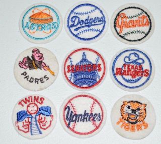 1970s Vintage Baseball Mlb Team Sew - On Clothing Patches For Jerseys Hats Jacket
