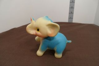 Vintage Baby Squeaky Toy Elephant With Movable Head