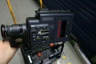 Vintage Canovision 8 Vm - E2a Video Camera,  Case Hard Plastic Case