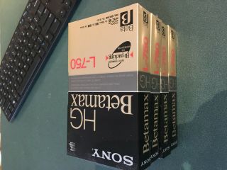 8,  Sony Betamax Hg L - 750 Beta Tapes Made In Japan