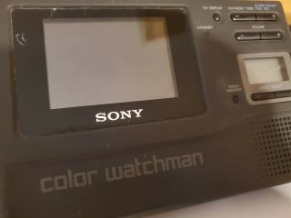SONY Color Watchman FDL - 3500 lcd tv color AM/FM STEREO TUNER ANALOGUE 3