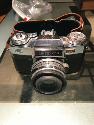 Early Zeiss Ikon Contaflex S Matic 35mm Camera With Zeiss Tessar 2.  8/50mm Lens