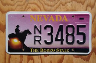 2015 Nevada The Rodeo State Cowboy & Horse License Plate