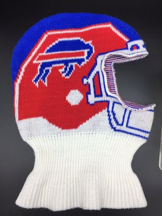 Vintage 1990 Buffalo Bills Team Nfl Gameface Stocking Cap Knitwear Adults