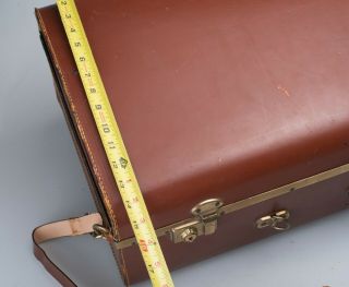 Rare Bolex Paillard 8mm 16mm Camera Lens LARGE Leather Suitcase System Case 3