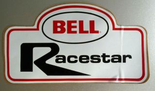 Vintage Bell Racestar Helmets Sticker 6 1/2 " X 3 3/4 "