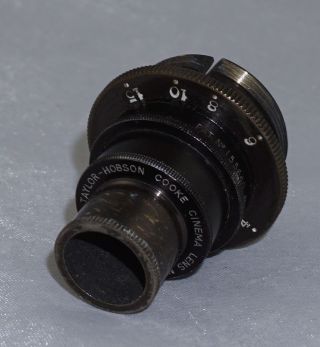 Taylor Hobson Cooke Cinema Lens 1 Inch F3.  5 For B&h Filmo 16mm Movie Camera