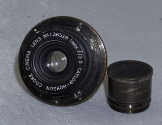 Taylor Hobson Cooke Cinema Lens 1 Inch f3.  5 for B&H Filmo 16mm Movie Camera 3
