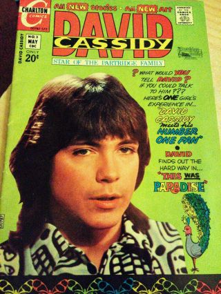 Vintage Charlton Comic Book 3 David Cassidy - The Partridge Family (may 1972)