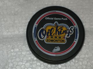 Edmonton Oil Kings Whl Official Game Puck Whl Western Hockey League