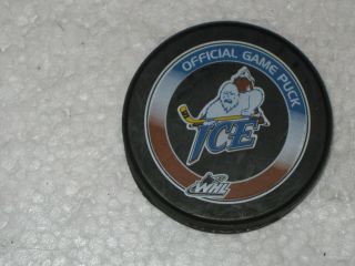 Kootenay Ice Whl Official Game Puck Whl Western Hockey League Circa 2010