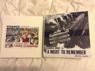 Super8 Film Titanic A Night To Remember 2x 400 Reels B/w Sound Kenneth More 1954