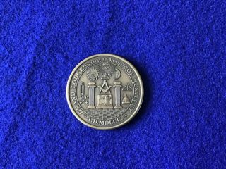 Vintage Brass 175th Anniversary Medal Coin Grand Lodge Of Kentucky 1800 to 1974 2