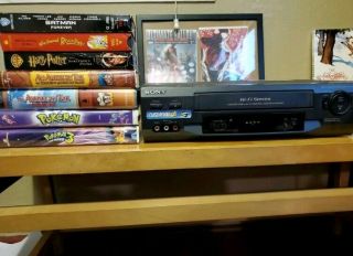 Sony Slv - N51 Vcr Vhs Player/recorder No Remote Great Vhs Tapes