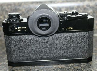 Vintage Black CANON F - 1 SLR Camera Body With Body Cap 3