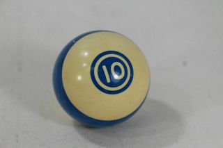 Vintage Billiard Pool Ball Standard Regulation Replacement 10 Stripe Blue