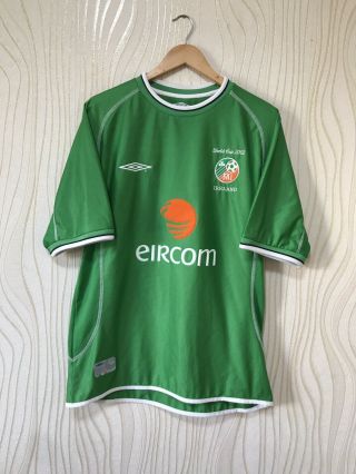 Ireland 2002 World Cup Home Football Shirt Soccer Jersey Umbro Vintage