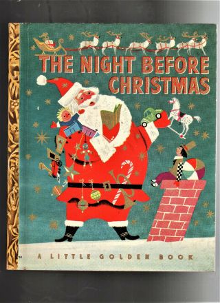 Vintage Little Golden Book The Night Before Christmas 1949 