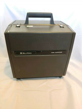 Bell & Howell 2585 Aml Filmosound 16mm Film Projector W/ Slipcover Great Shape