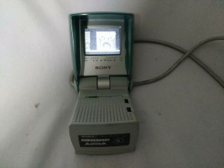 Vintage Sony Watchman (fdl - 252t) Portable Lcd Color Television W/ Strap