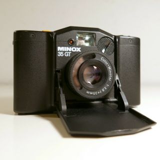 1980’s Minox 35 Gt Film Camera With Minox Fc 35 Flash