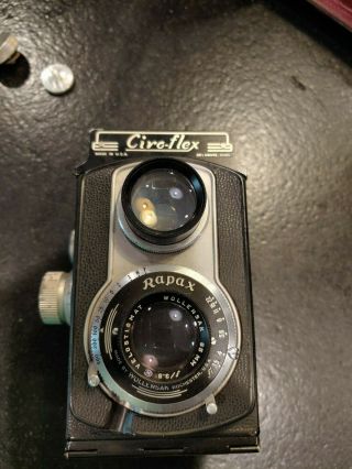 Ciro - Flex Tlr Camera With Rapax Shutter And Wollensak 85 Mm F/3.  5 Lens