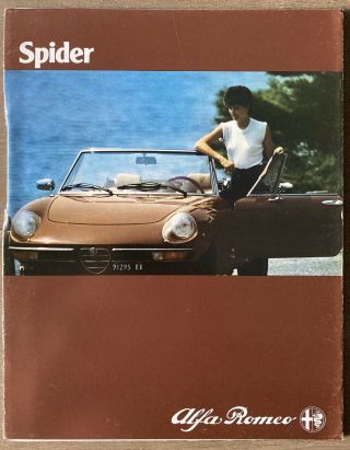 1981 Alfa Romeo Spider South African Sales Brochure