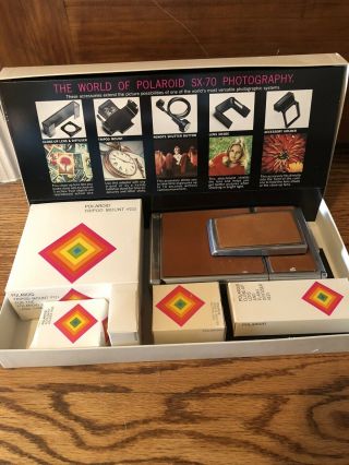 Polaroid Sx - 70 Model 2 Land Camera W/ Box And Accessory Kit