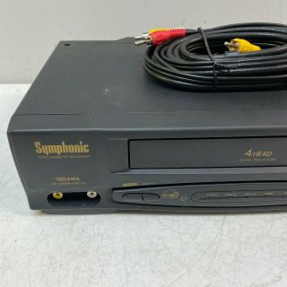 Symphonic Model SL240B 4 Head VHS Video Cassette Player No Remote 2