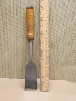 Old Wood Carving Tools Vintage Unmarked 1½ " Firmer Style Socket Chisel