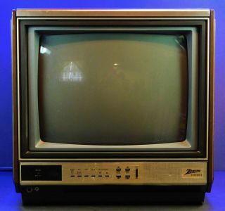Vintage Zenith System 3 Sd1327w Color Crt Television Wood Grain Project