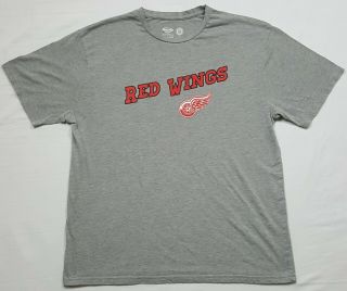 Concepts Sports Nhl Detroit Red Wings Mens Xl Sleepwear Gray T Shirt