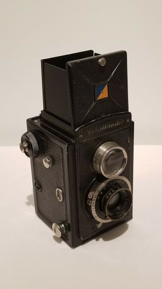 Voigtlander Brilliant 6×6 Tlr Film Camera,  Skopar 1:4.  5 F=75mm Lens,  1933 Czech